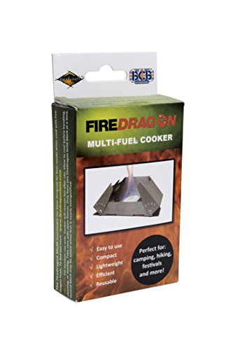 BCB Adventure CN337 - Cocina plegable y cortavientos (Fire Dragons), color plateado