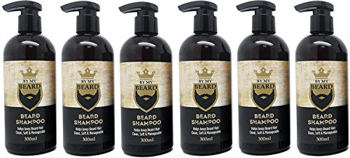 Be My Beard Champú para barba y bigote, cuidado del vello facial, 6 unidades