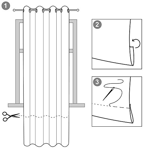 Beautissu Set de 2 Cortinas térmicas Amelie TO 140x245 cm de Ojales Privacidad y oscurecentes Aislante Verde