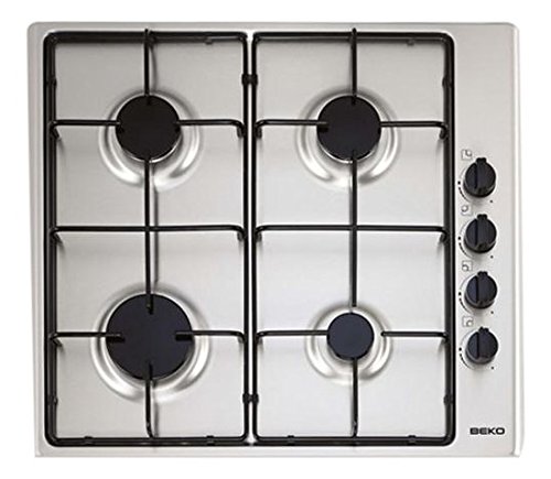 Beko HIZG64101SX - Encimera Indep, 4 Fuegos, Inox, 60Cm