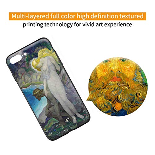 Berkin Arts Newell Convers Wyeth para iPhone 7 Plus&iPhone 8 Plus/Caja del teléfono Celular de Arte/Impresión Giclee UV en la Cubierta del móvil(Odysseus E Calypso)