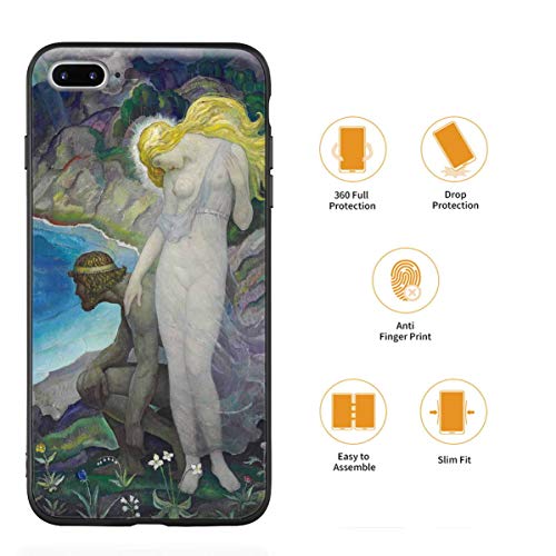 Berkin Arts Newell Convers Wyeth para iPhone 7 Plus&iPhone 8 Plus/Caja del teléfono Celular de Arte/Impresión Giclee UV en la Cubierta del móvil(Odysseus E Calypso)