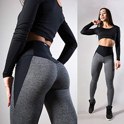 B/H Pantalones de Yoga de Cintura Alta Workout Running,Leggings Deportivos de Cintura Alta para Mujer,Fitness elástico Running Yoga Pants-M,Leggings de Yoga Ultra Suaves y cómodos