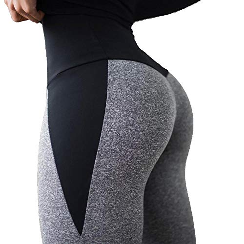 B/H Pantalones de Yoga de Cintura Alta Workout Running,Leggings Deportivos de Cintura Alta para Mujer,Fitness elástico Running Yoga Pants-M,Leggings de Yoga Ultra Suaves y cómodos