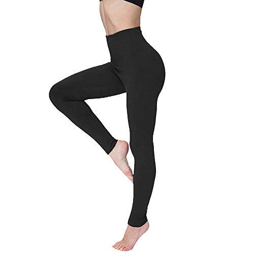 B/H Pantalones Super Suaves de Yoga Pilates,Leggings de Cintura Alta para Mujer con Bolsillo, Pantalones para Correr Push-Fitness-Style_3-1_L,Pantalones de Yoga Leggings