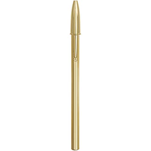 BIC Cristal Shine Con Tinta Dorada y Punta Ancha (1,6 mm) – Oro, Blíster de 2 unidades