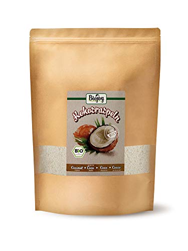 Biojoy Coco rallado ecologico, sin azúcar y sin tostar, rallado mediano (1 kg)