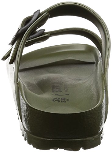 Birkenstock Arizona EVA, Sandalias de Punta Descubierta para Mujer, Verde (Khaki Khaki), 36 EU