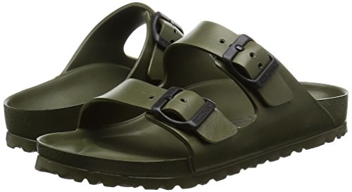 Birkenstock Arizona EVA, Sandalias de Punta Descubierta para Mujer, Verde (Khaki Khaki), 36 EU