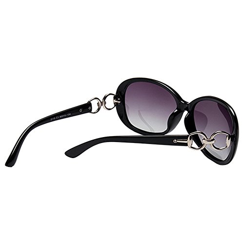 BLDEN Gafas de Sol Polarizadas Mujer, Moda Casual Estilo Gafas de Sol Oval Elegante UV 400 Protection