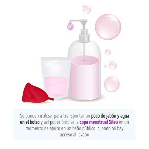 Bolsas de Recolección de Muestra de Orina 100 ml Desechables - Cierre Hermético - Pruebas Médicas - Tests de embarazo, Ovulación, Gota, Salud, Glucosa, pH, Cetonas, Drogas, Análisis de orina - 20 uds