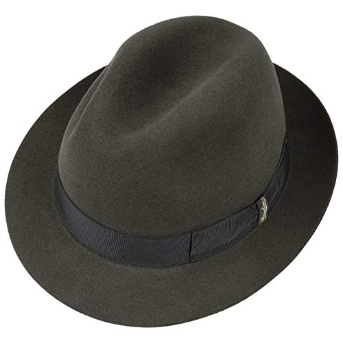 Borsalino Sombrero Marengo Fedora by fieltrofedora (61 cm - Antracita)