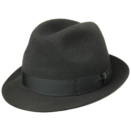 Borsalino Sombrero Marengo Fedora by fieltrofedora (61 cm - Antracita)