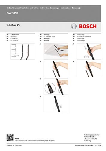 Bosch 3 397 007 116 Escobilla limpiaparabrisas Aerotwin A116S, Longitud: 600/400 mm-1 Juego para el Parabrisas (Frontal), Negro