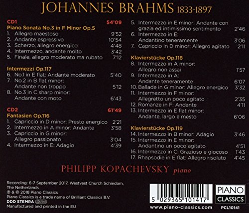 Brahms : Oeuvres pour piano. Kopachevsky.