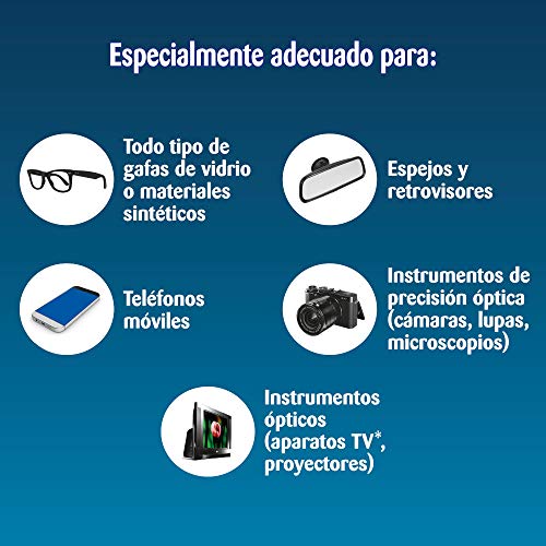 Bref Toallitas Limpiadoras para Gafas, Smartphones, Cámaras, Espejos y otros Dispositivos y Superficies 20 Unidades - Pack de 4, Total: 80 Unidades