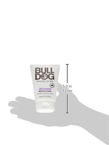 BullDog crema hidratante de control de aceite para hombres, 100 ml