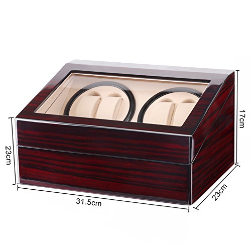 Caja giratoria para Relojes automatico Watch Winder Madera de Reloj de Pulsera