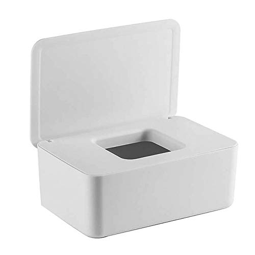 Caja para toallitas húmedas, Dispensador de Toallitas Mojado Tejido Caja Mantiene Toallitas Fresco con Tapa Sello Caja Dispensadora de Toallitas Húmedas Caja de Almacenamiento para Toallitas Húmedas