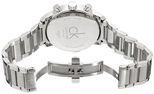 Calvin Klein - Reloj de Pulsera Hombre, Acero Inoxidable, Color Plateado