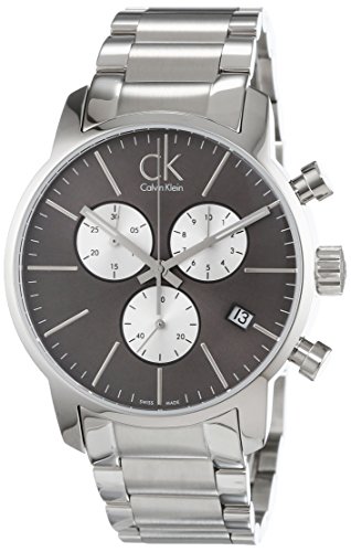 Calvin Klein - Reloj de Pulsera Hombre, Acero Inoxidable, Color Plateado