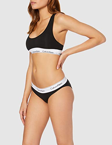 Calvin Klein underwear MODERN COTTON - BIKINI, Bikini Cullote para Mujer, Negro (Black 001), X-Small