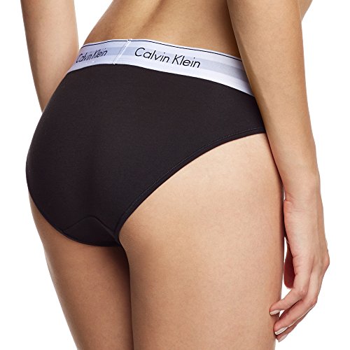 Calvin Klein underwear MODERN COTTON - BIKINI, Bikini Cullote para Mujer, Negro (Black 001), X-Small