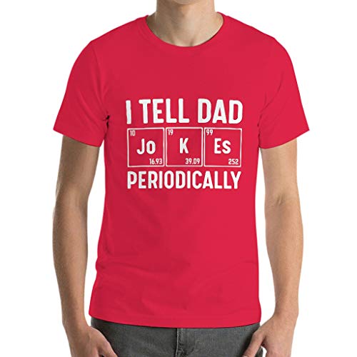 Camisa de algodón para hombre, diseño con texto en inglés Red1 S