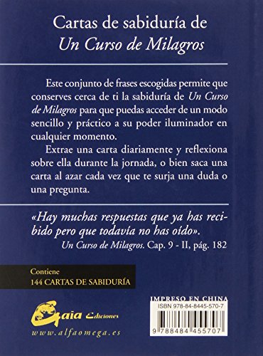 Cartas De Sabiduría De Un Curso De Milagros