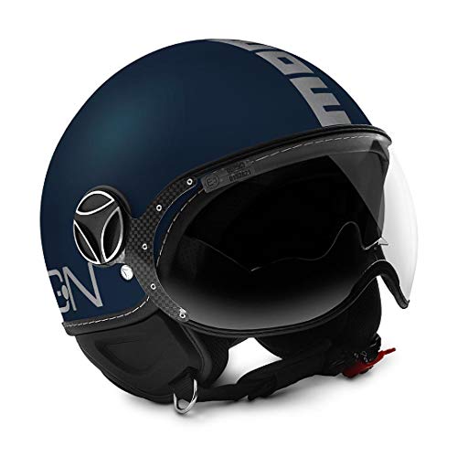 Casco Momo Fighter FGTR EVO Azul Mate Gris, Talla M