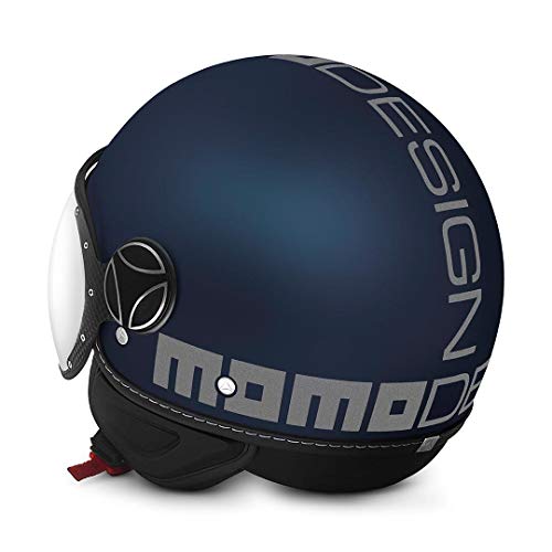 Casco Momo Fighter FGTR EVO Azul Mate Gris, Talla M