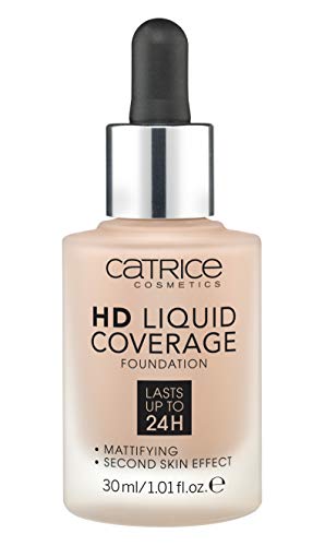 CATRICE - Base de maquillaje HD Liquid Coverage Warm Beige 40, paquete de uno (1 x 15 gramos)