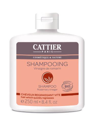 Cattier - Champú Cabello graso con vinagre de romero, 250 ml