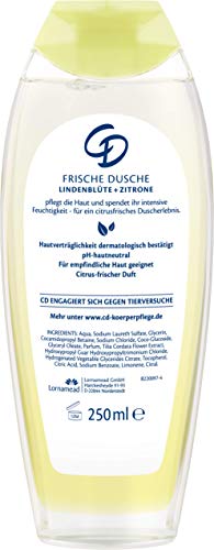 CD los Restos ducha tilo flor & Limón 250 ml/Gel De Ducha Para Piel Sensible Adecuado en pack de 6, 6 x 250 ml)