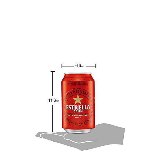 Cerveza Estrella Damm Pack de 24 Latas 33cl