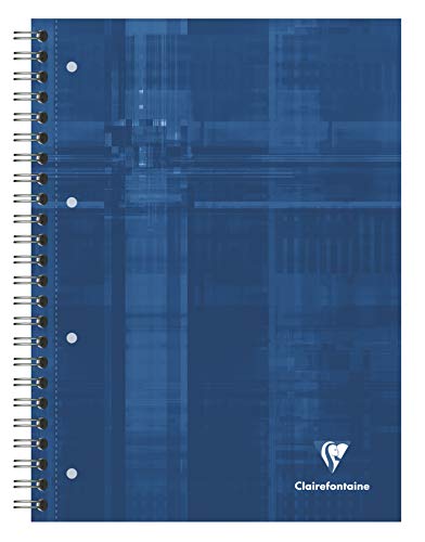 Clairefontaine 8211C - Lote de 5 Cuadernos de tapa dura con espirales BIND´O BLOCK A4+ rayado francés (Séyès) de 160 páginas, colores surtidos