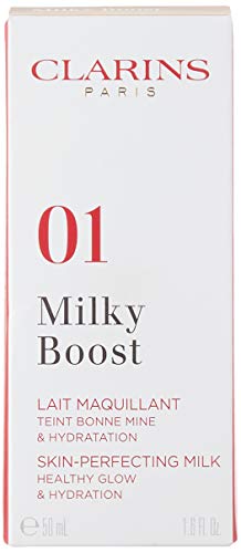 CLARINS Milky Boost Leche Maquillaje 01 1UN Unisex Adulto, Negro, Estándar