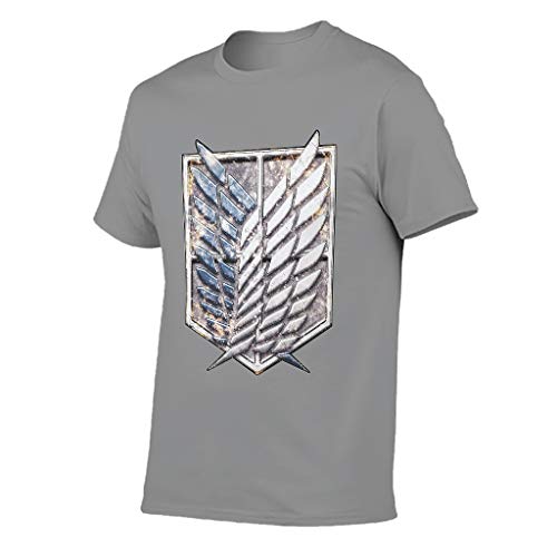 Colossus Wings Comic Anime - Camiseta de algodón para hombre, diseño con texto en inglés Gris oscuro. S