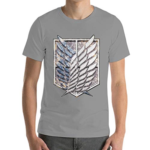 Colossus Wings Comic Anime - Camiseta de algodón para hombre, diseño con texto en inglés Gris oscuro. S