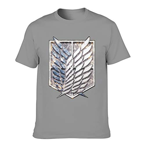 Colossus Wings Comic Anime - Camiseta de algodón para hombre, diseño con texto en inglés Gris oscuro. S