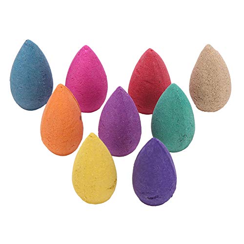 Conos de Incienso de Reflujo, 280Pcs Olores Naturales Mezclados Sándalo, Rosa, Lirio, Tulipanes, Lavanda de Romero, Sakura Osmanthus, Conos de Incienso Aromático