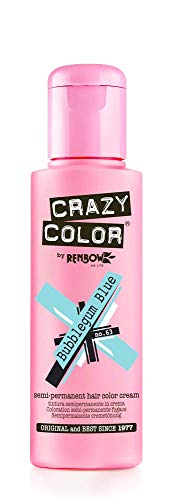 Crazy Color Bubblegum Blue Nº 63 Crema Colorante del Cabello Semi-permanente