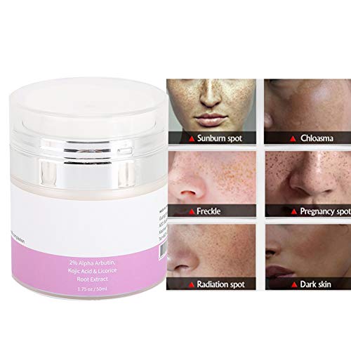 Crema blanqueadora facial de 50 ml, crema hidratante hidratante para eliminar manchas, producto antiarrugas antienvejecimiento