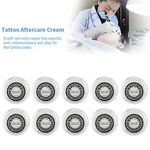 Crema de recuperación de tatuajes, 10 piezas de maquillaje para después del cuidado de las cejas, labios, tatuaje, recuperación de la piel, crema de reparación de lactancia