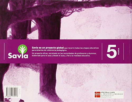 Cuaderno de música. 5 Primaria. Savia - 9788467574913