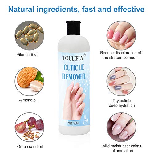 Cuticle Remover,Cutícula Removedor,Quita Cutículas,Nail Cuticle Remover,Cuticle Remover Cream,Por Retira la Piel Muerta,Ablanda las Cutículas,Reparador de Cutículas,58ML