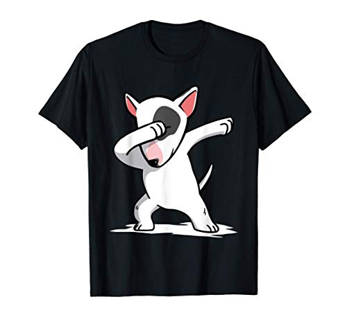 Dabbing Bull Terrier Inglés Dab Dance Perro Camiseta