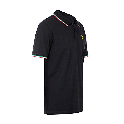 Desconocido Scuderia Ferrari fórmula 1 Hombres de 2017 Negro Tricolor Polo F1 - Negro -