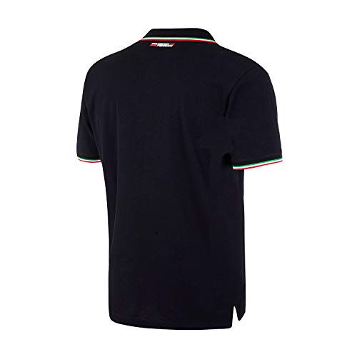 Desconocido Scuderia Ferrari fórmula 1 Hombres de 2017 Negro Tricolor Polo F1 - Negro -