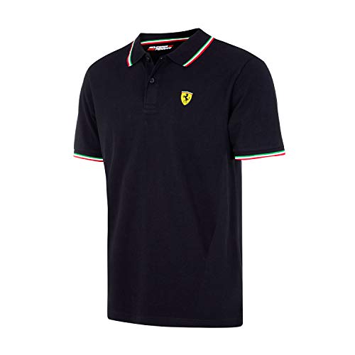 Desconocido Scuderia Ferrari fórmula 1 Hombres de 2017 Negro Tricolor Polo F1 - Negro -